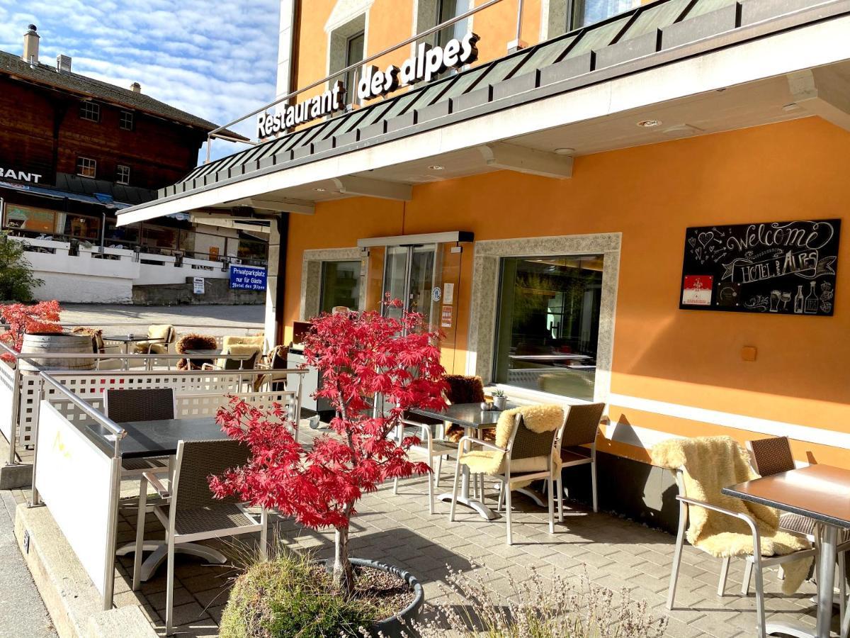Boutique Und Bier Hotel Des Alpes Fiesch Bagian luar foto